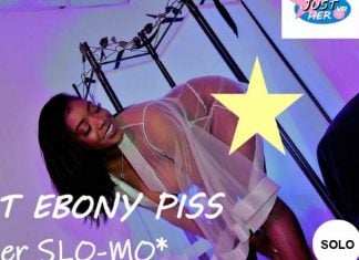 Hot Ebony Squirt VR Rewind and SLO-MO