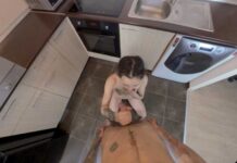 Fucking on Kitchen Counter with a Hardworking Handjob