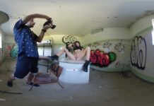 360VR Video Nude Fetish Photosession Backstage With Sascha