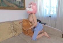 Virtual Striptease and Humping Teddy Bear Living Room