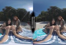 3 Babes On Nude European Beach Mini Lesbian Outdoor Vacation Orgy Matty Cheri Rebeka Ruby