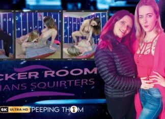 Kimberly and Melody -Squirting Locker Room Lesbians