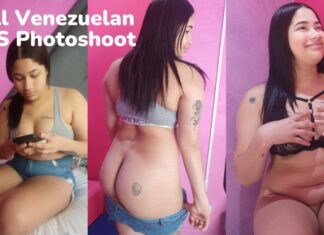 Tall Venezuelan BTS Photoshoot