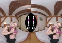 180VR Video Miturasu Please Fuck Me Hard With This Big Pink Dildo