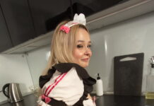Cute White Maid, Lina Shisuta, Gets Blacked For The First Time