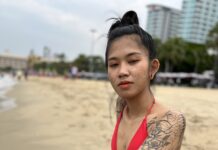 Skinny Asian Bargirl Spotted On A Beach And Banged In HotelRoom