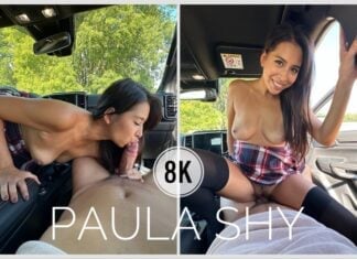 Great Sex With Paula In The Car