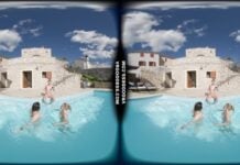 Kristina Emmux And Rebeka Ruby Poolside Naked Sunbathing Swimming Italian Villa