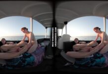 Lily Mays Uses Dildo And Her Pussy Licking Tongue On Rebeka Ruby Sunset Boat Ride