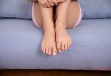 Foot play and masturbation